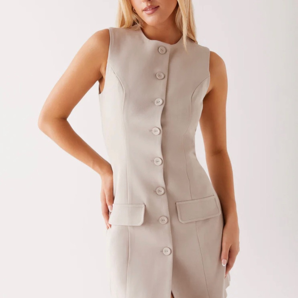 PepperMayo Mini Button Up dress